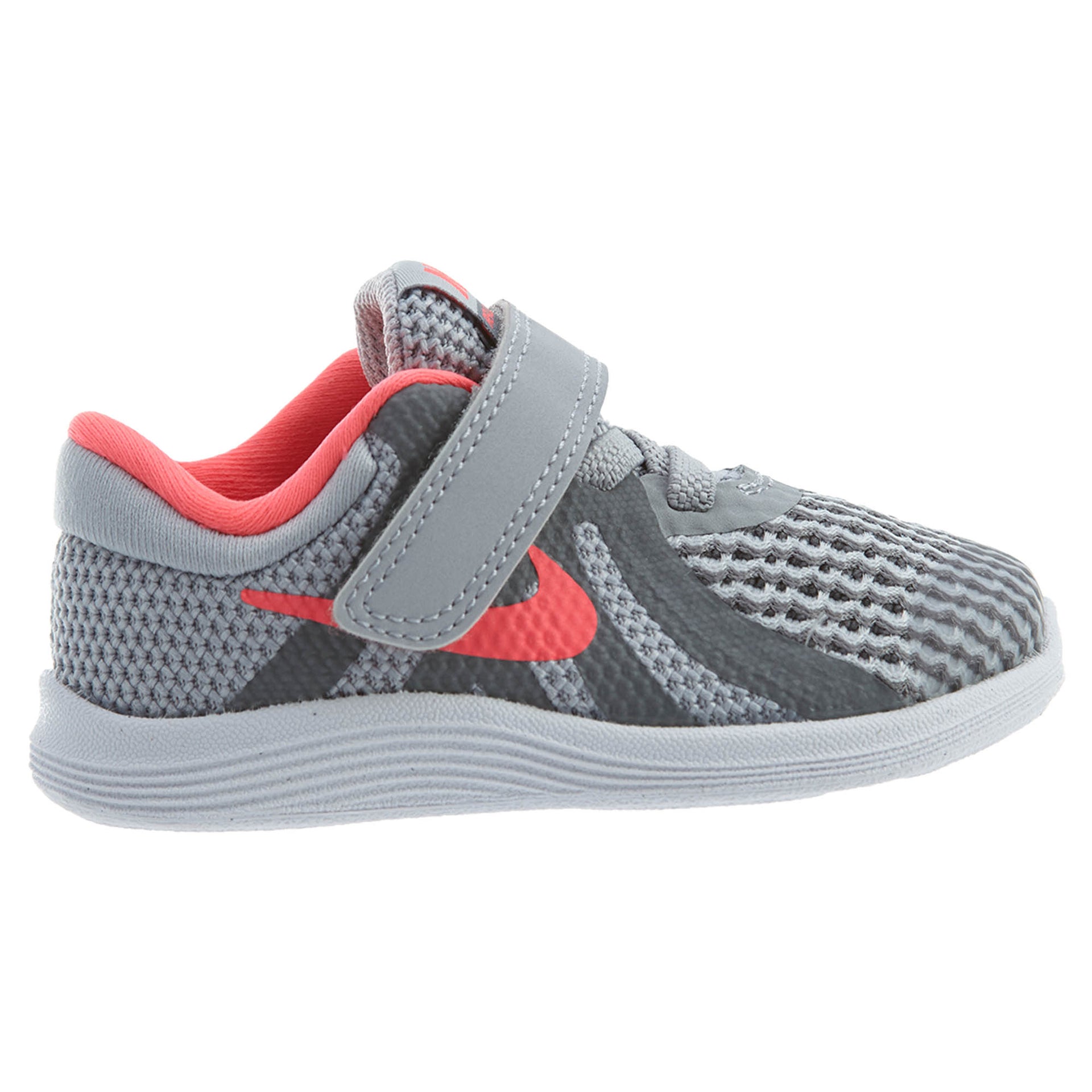 Nike Todder Revolution 4 (TDV) Wolf Grey/Pink Boys / Girls Style :943308