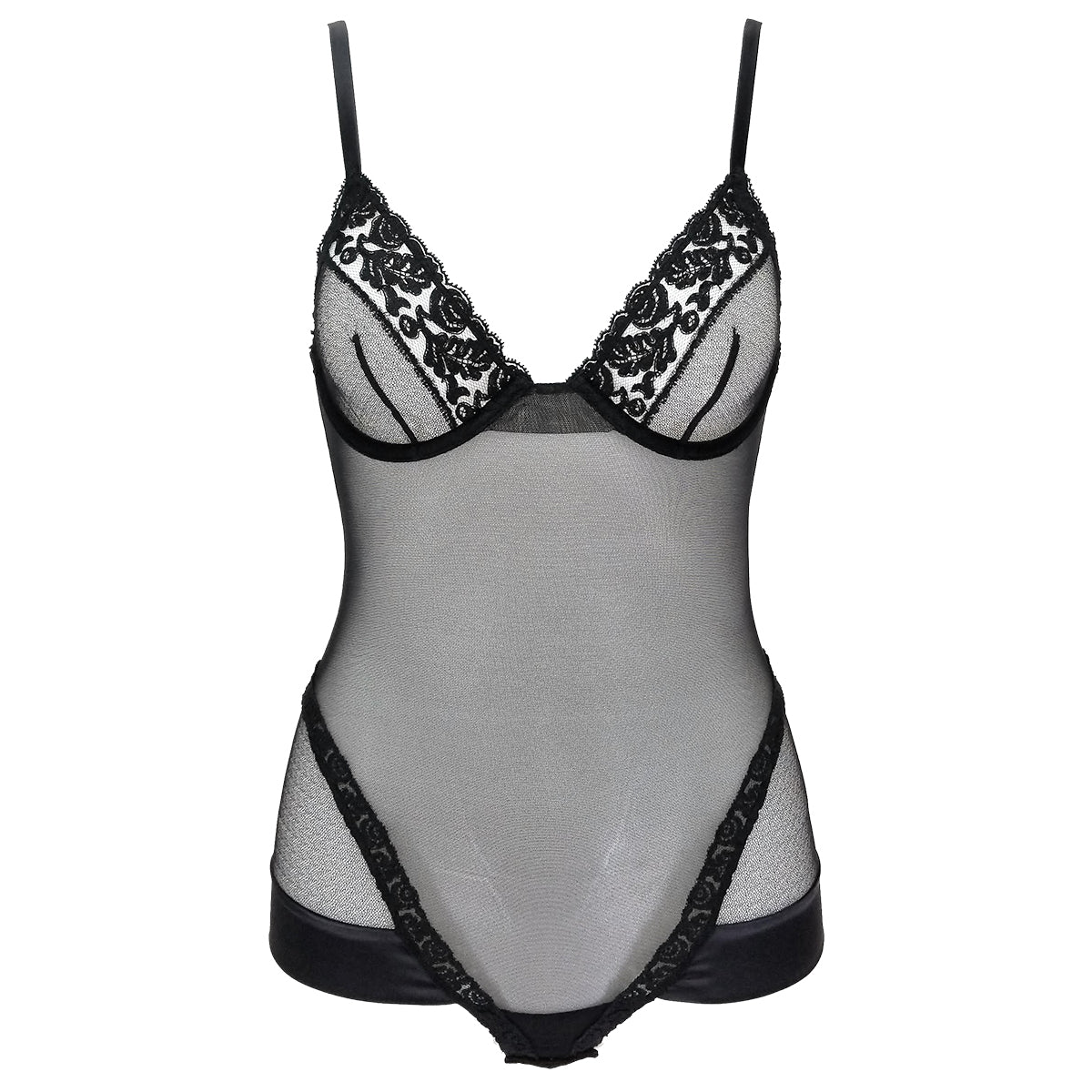 La Perla Idylle Silk-trim Underwire Bodysuit Womens Style : 906105-0002