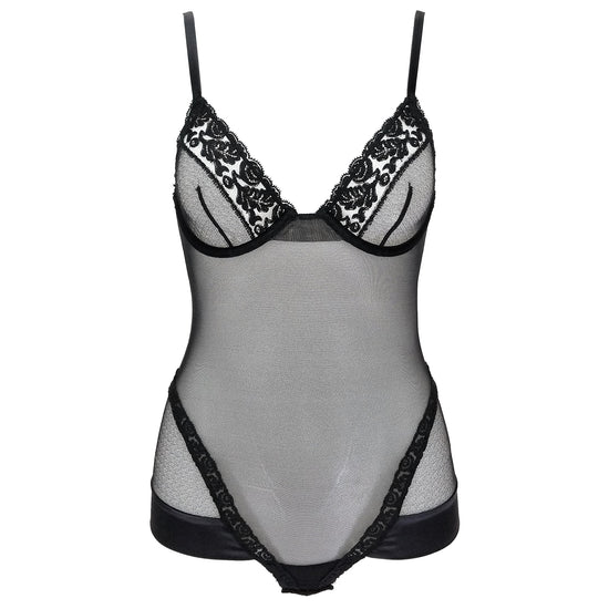 La Perla Idylle Silk-trim Underwire Bodysuit Womens Style : 906105-0002