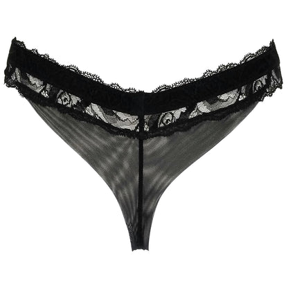 La Perla Ballade Pizzo Black Thong Womens Style : 0019811-0002