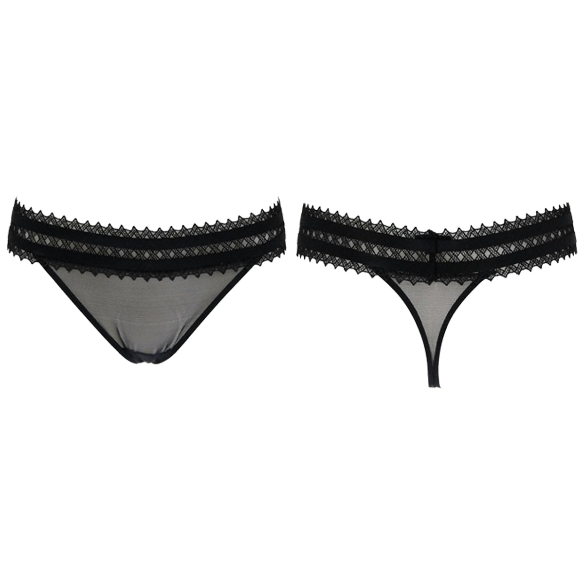 La Perla Greta Black Thong Womens Style : 0019925-0002