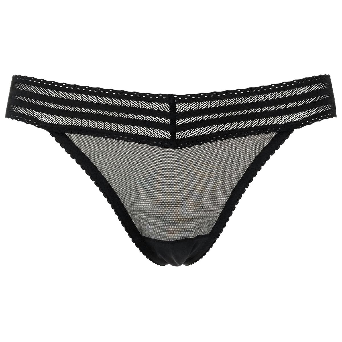 La Perla Daisy Black Mesh net Thong Womens Style : 0019107-0002