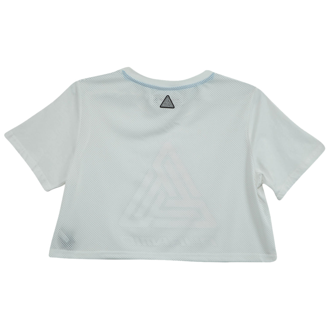 Black Pyramid Ombre Logo Crop Tee Womens Style : Ywa870031-WHT