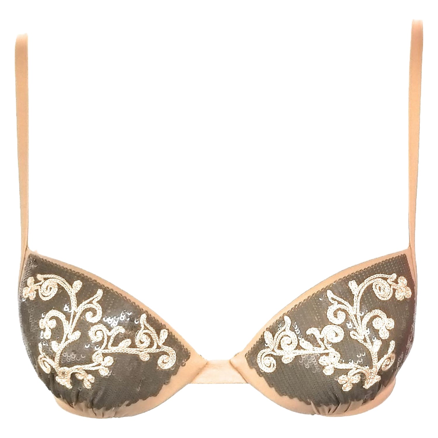 La Perla Underwire Sequenced Plunge Bikini Top Womens Style : 801065 - 0035
