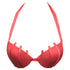 La Perla Graphique Couture Red Push Up Halter Bikini Top Womens Style : 801087