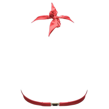 La Perla Graphique Couture Red Push Up Halter Bikini Top Womens Style : 801087