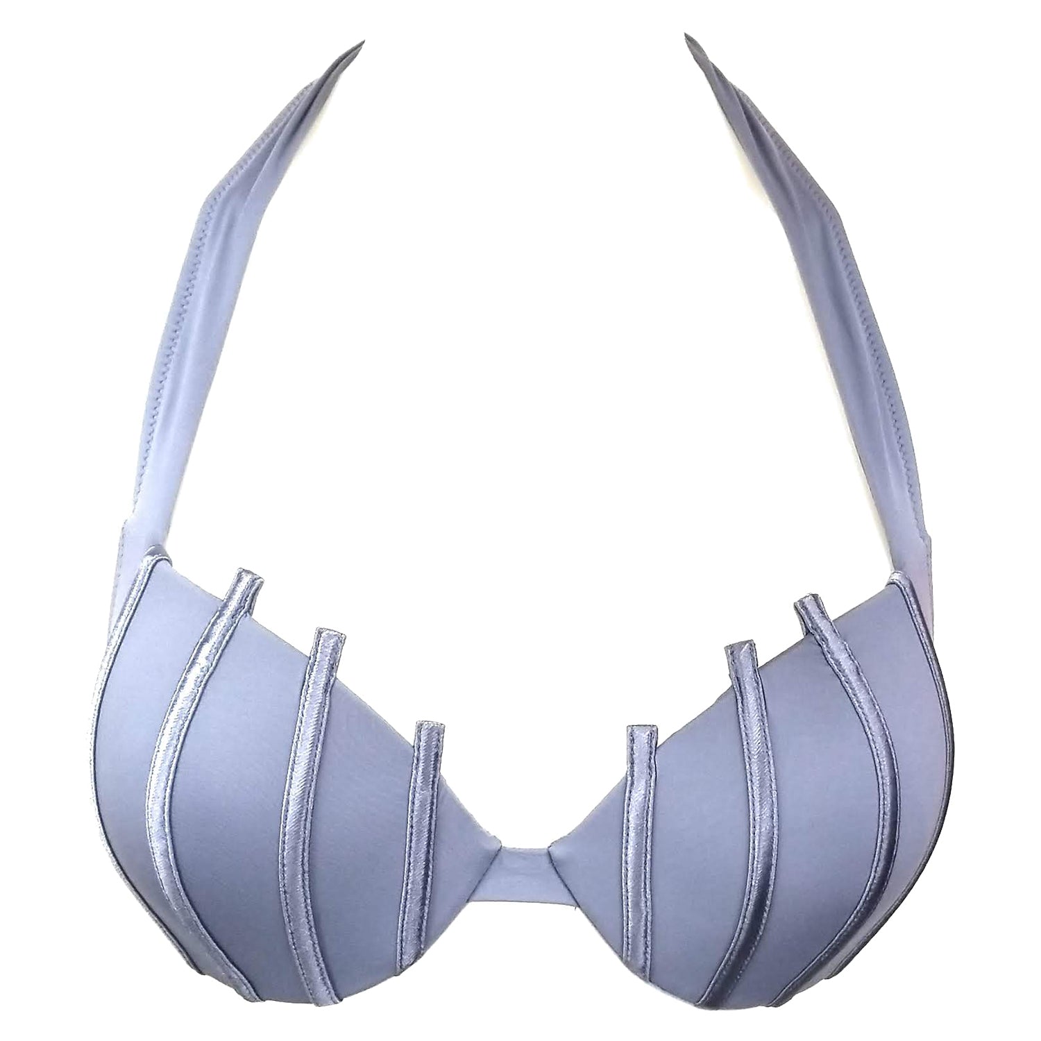 La Perla Graphique Couture Grey Push Up Halter Bikini Top Womens Style : 801087 - 0003