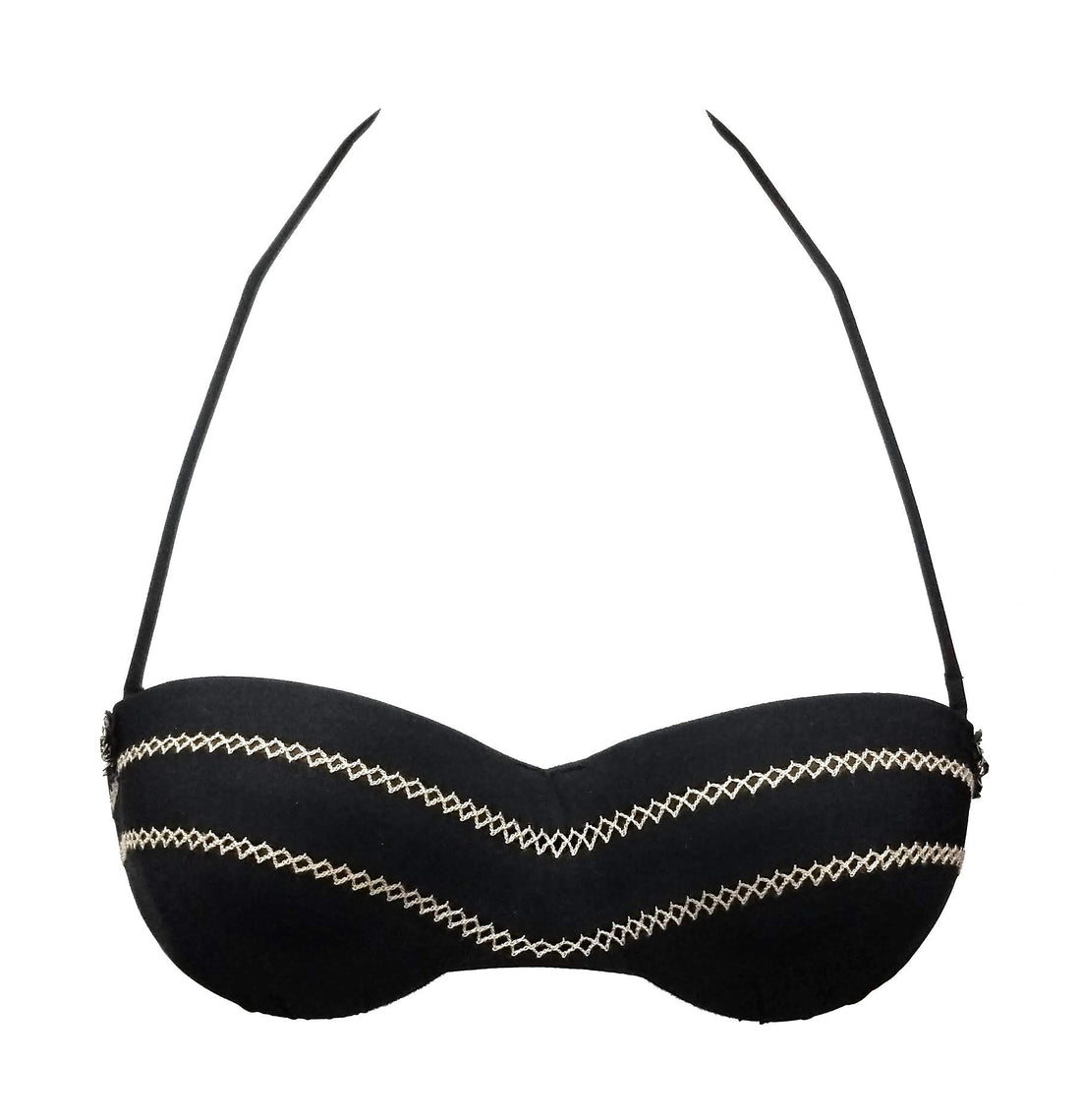 La Perla Reggiseno Mare Halter Black Bikini Top Womens Style : 800682 - 0002