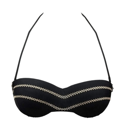 La Perla Reggiseno Mare Halter Black Bikini Top Womens Style : 800682 - 0002