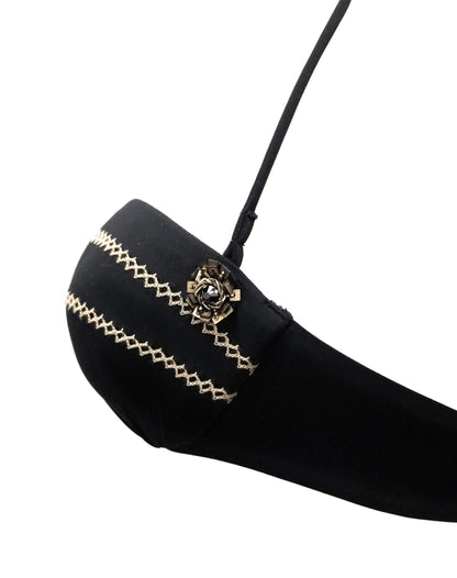 La Perla Reggiseno Mare Halter Black Bikini Top Womens Style : 800682 - 0002