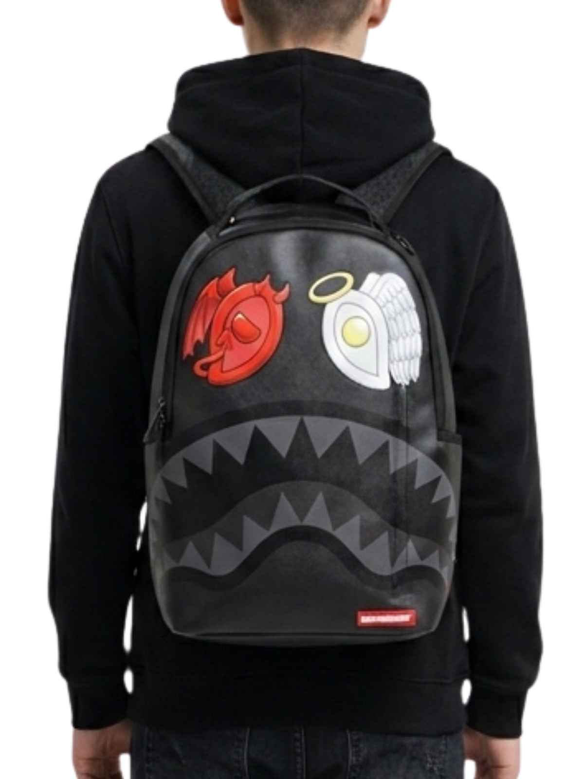 Sprayground Black Removable Eyes Dlxsv Backpack Unisex Style : 910b7556nsz