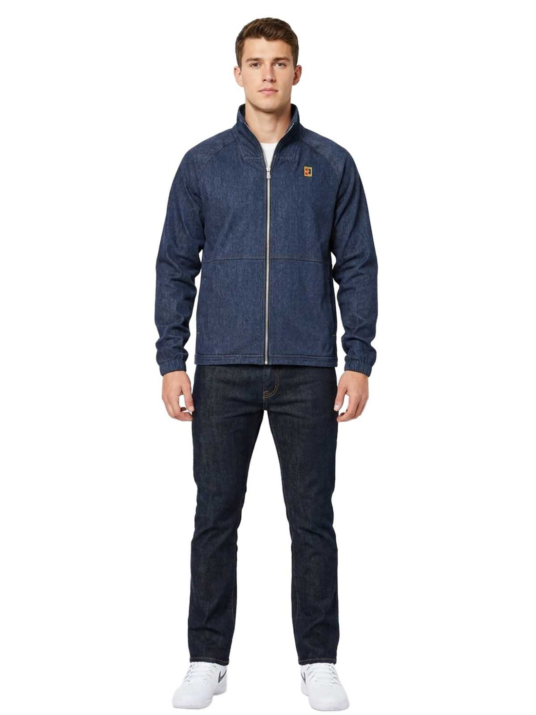Nike Court Denim-look Tennis Full-zip Jacket Mens Style : Ci9175