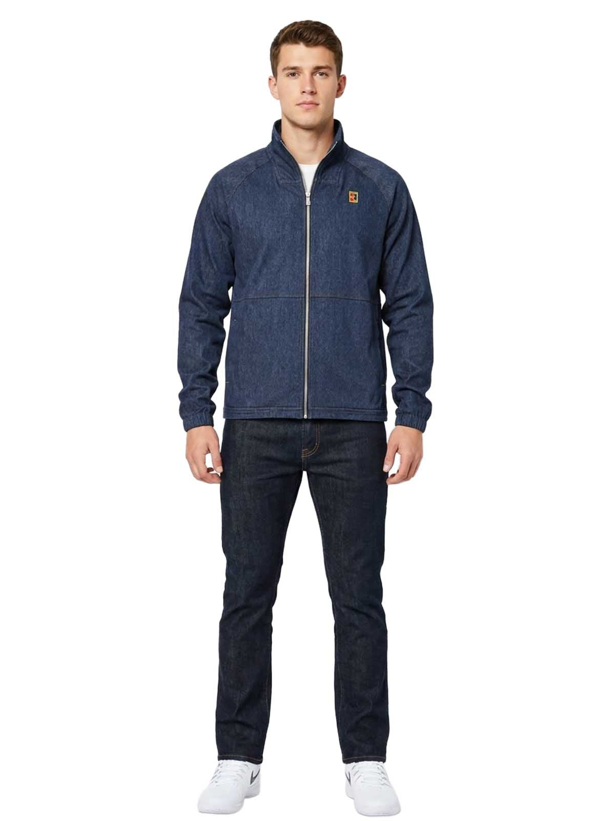 Nike Court Denim-look Tennis Full-zip Jacket Mens Style : Ci9175