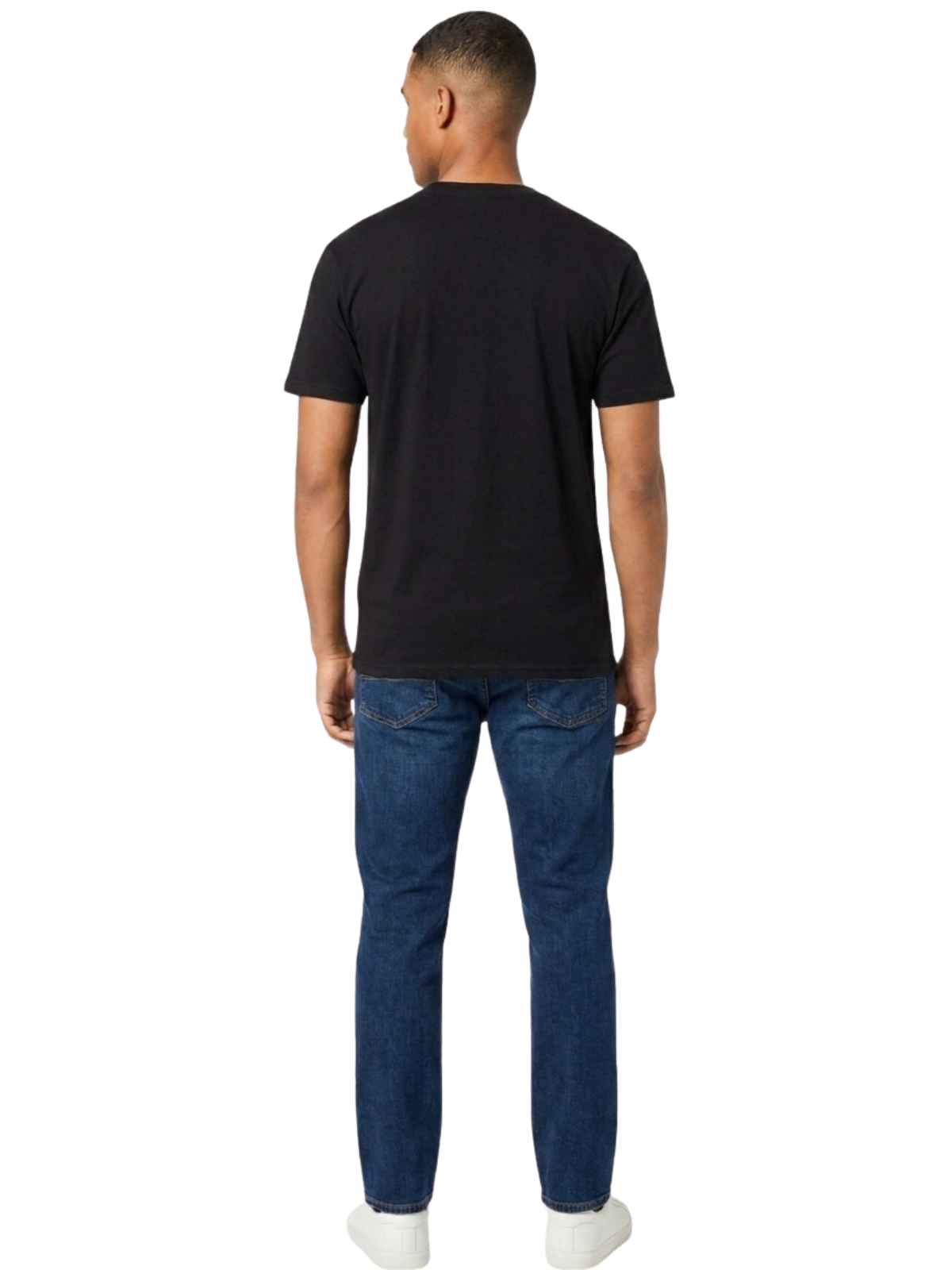 Huf Outline Box Logo Tee Mens Style : Ts00058-BLACK