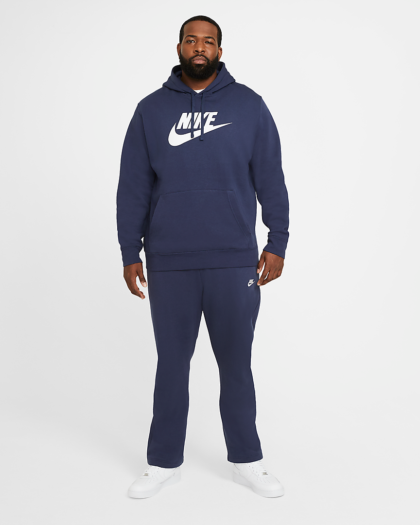 Nike Sportswear Club Fleece Pullover Hoodie Midnight Navy/Midnight Navy/White