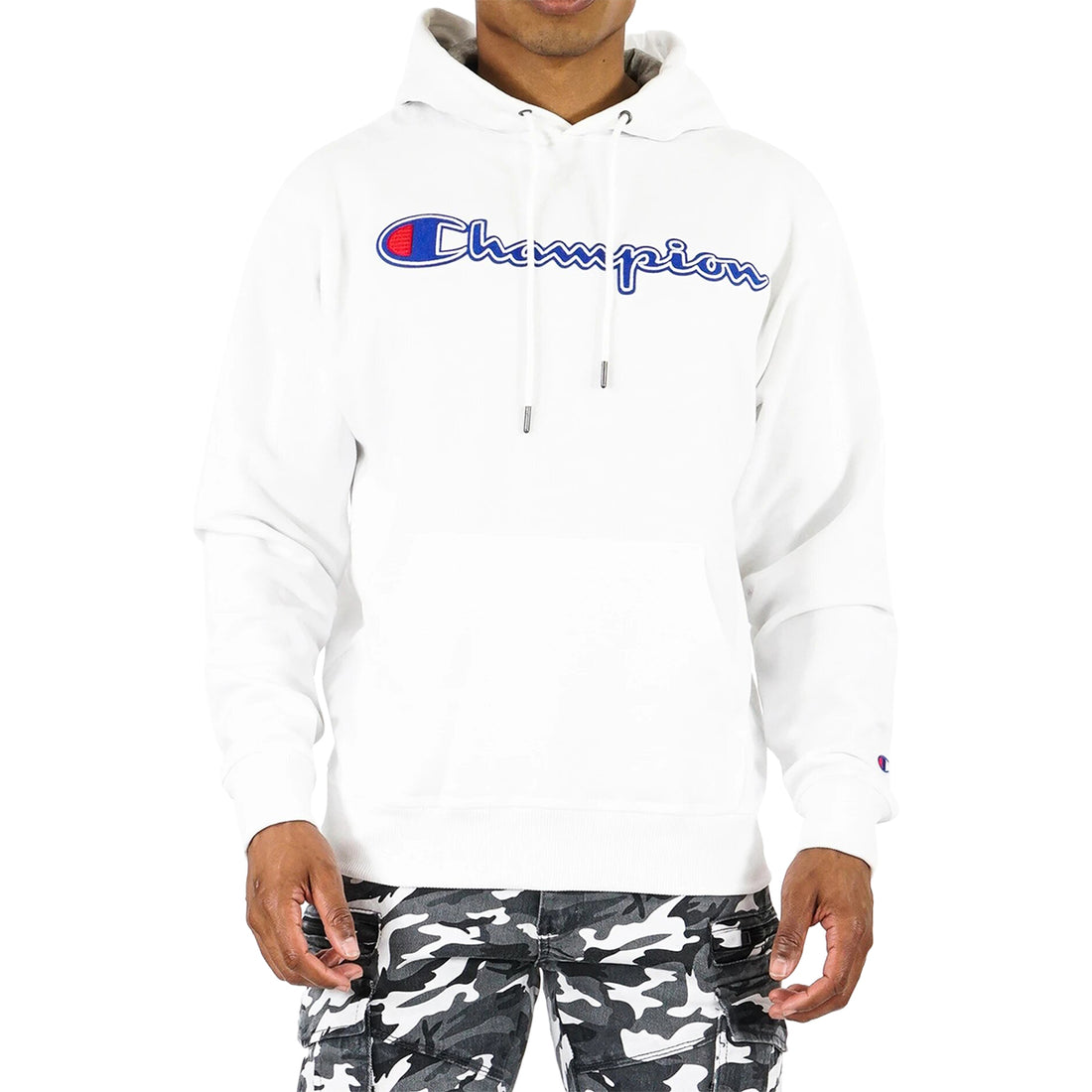 Champion Fleece Pullover Hoodie Mens Style : Gf89hy07416