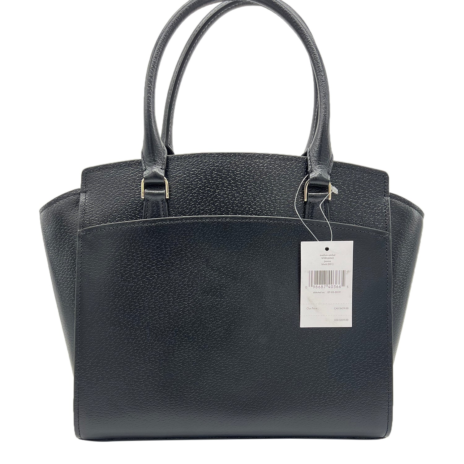 Kate Spade Jeanne Satchel Bag Medium Black