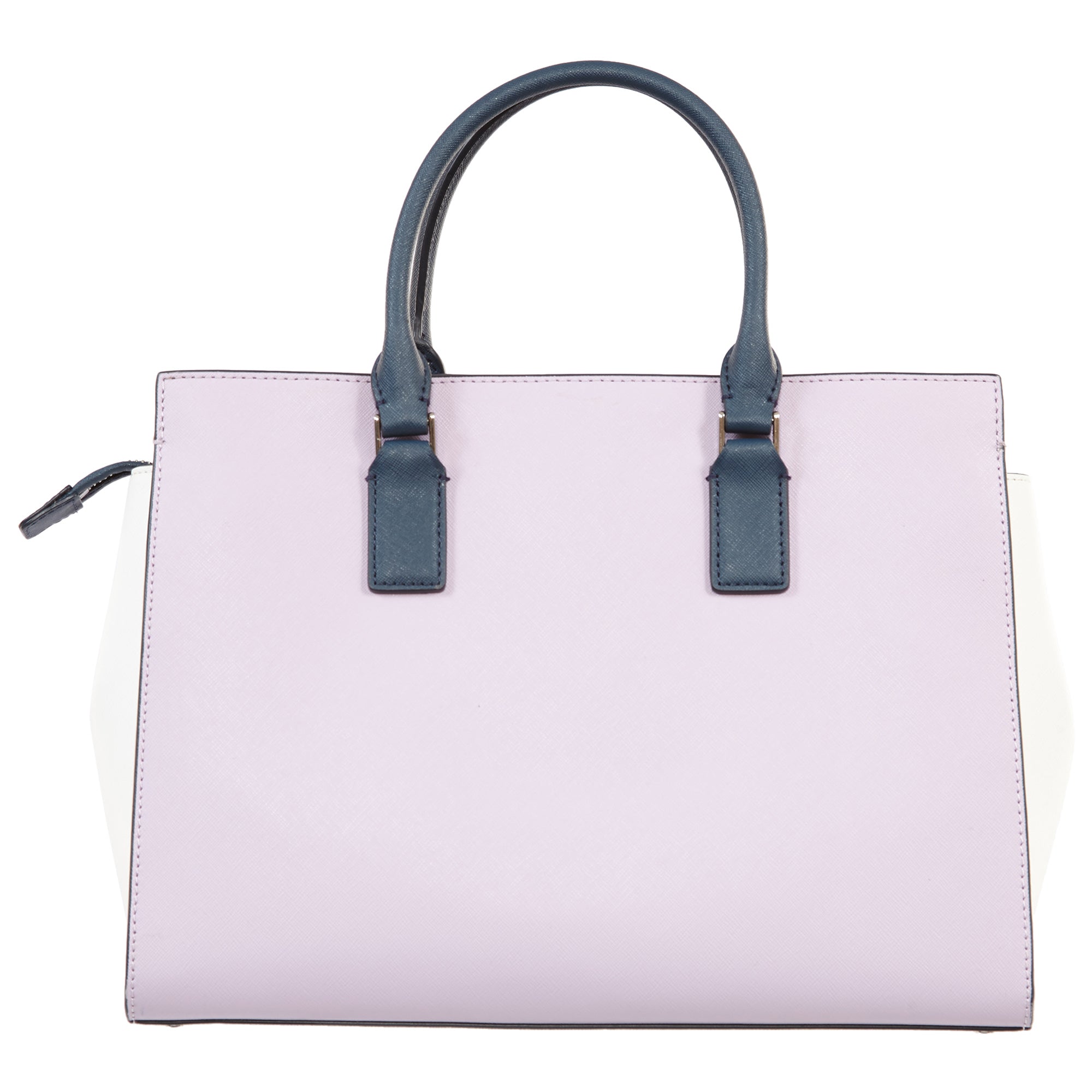 Kate Spade Cameron Convertible Satchel Large Lavender/Bright White/Petrol Blue