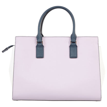 Kate Spade Cameron Convertible Satchel Large Lavender/Bright White/Petrol Blue