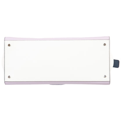 Kate Spade Cameron Convertible Satchel Large Lavender/Bright White/Petrol Blue