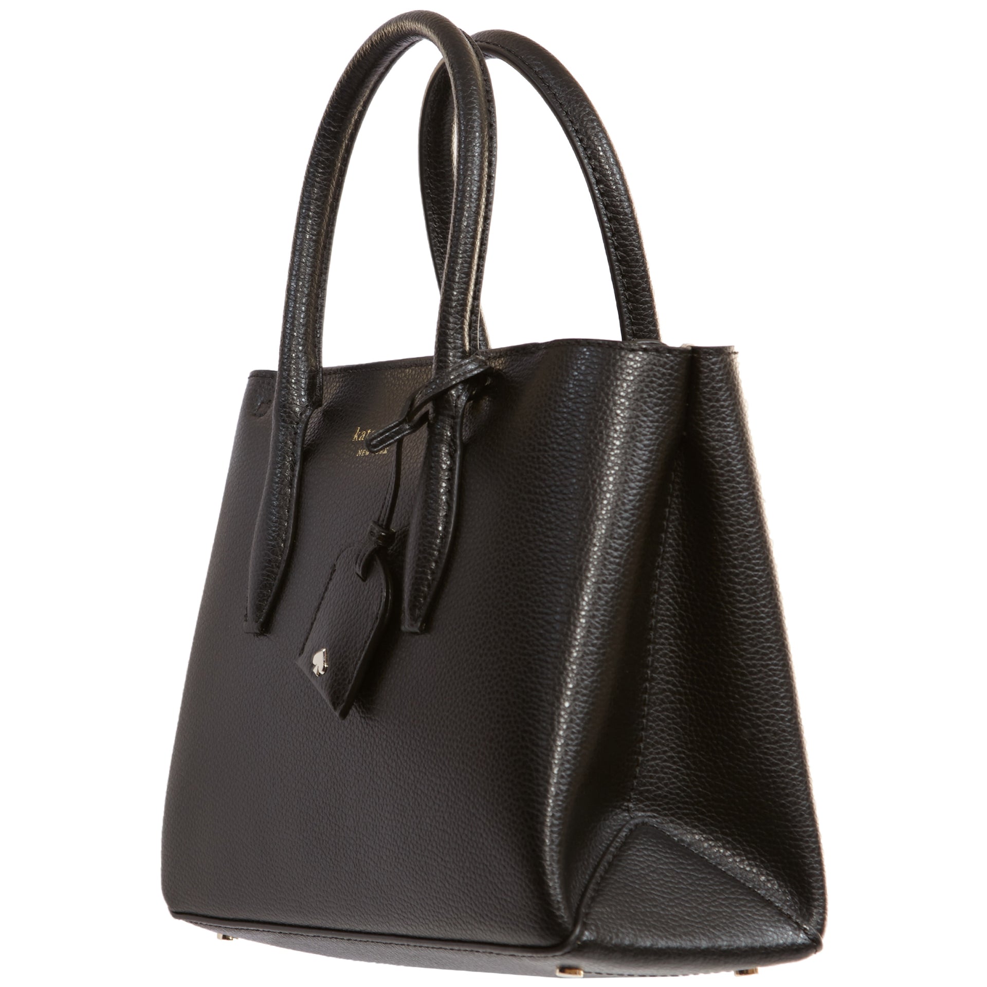 Kate Spade Eva Leather Top Zip Satchel Bag Small Black