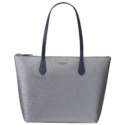 Kate Spade Joeley Glitter Tote Bag Large Dusk Navy