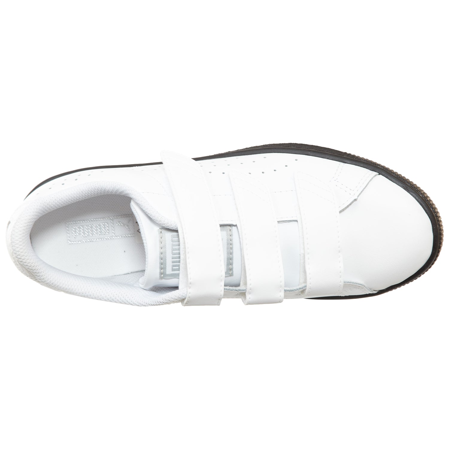 Puma Basket Classic Velcro B&amp;w Big Kids Style : 363393