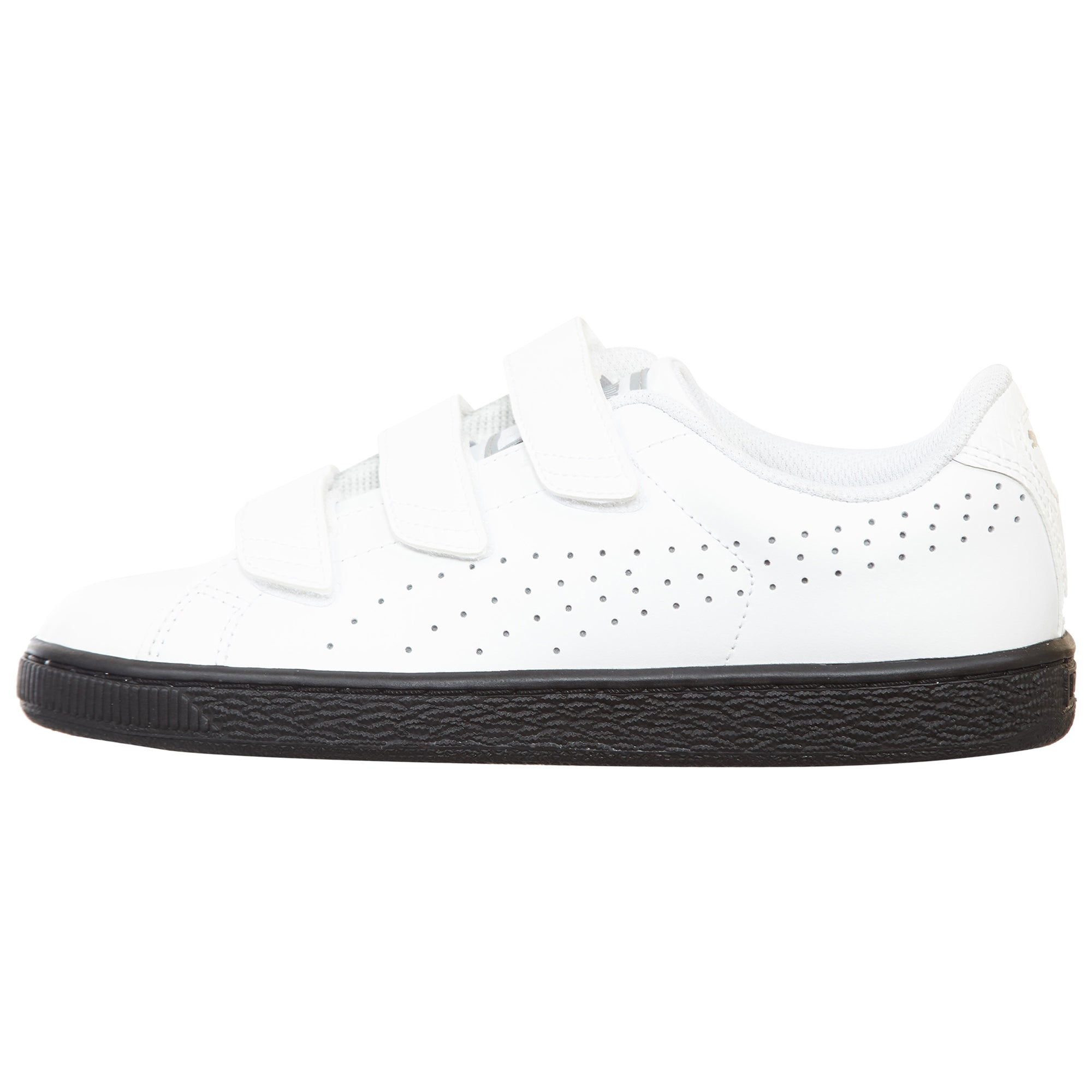 Puma Basket Classic Velcro B&amp;w Big Kids Style : 363393