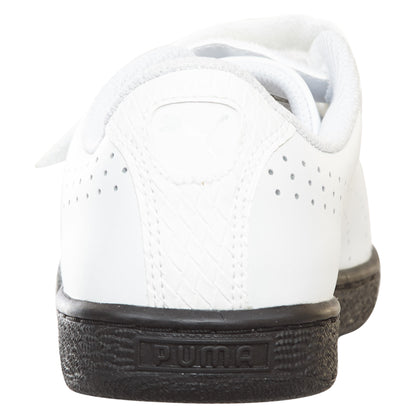 Puma Basket Classic Velcro B&amp;w Big Kids Style : 363393