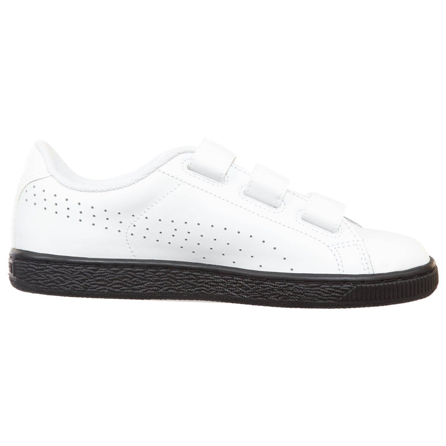 Puma Basket Classic Velcro B&amp;w Big Kids Style : 363393