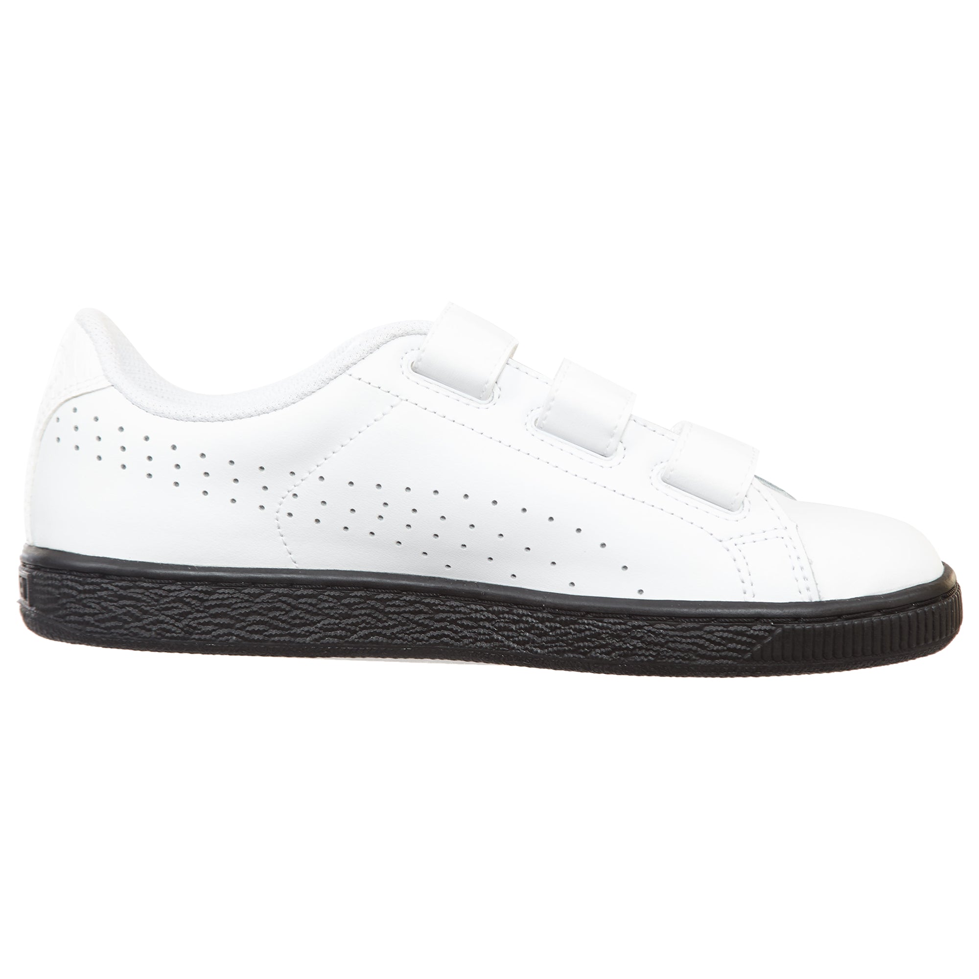 Puma Basket Classic Velcro B&amp;w Big Kids Style : 363393