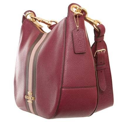 Coach Jes Hobo Varsity Stripe Shoulder Bag Womens Style : F80643