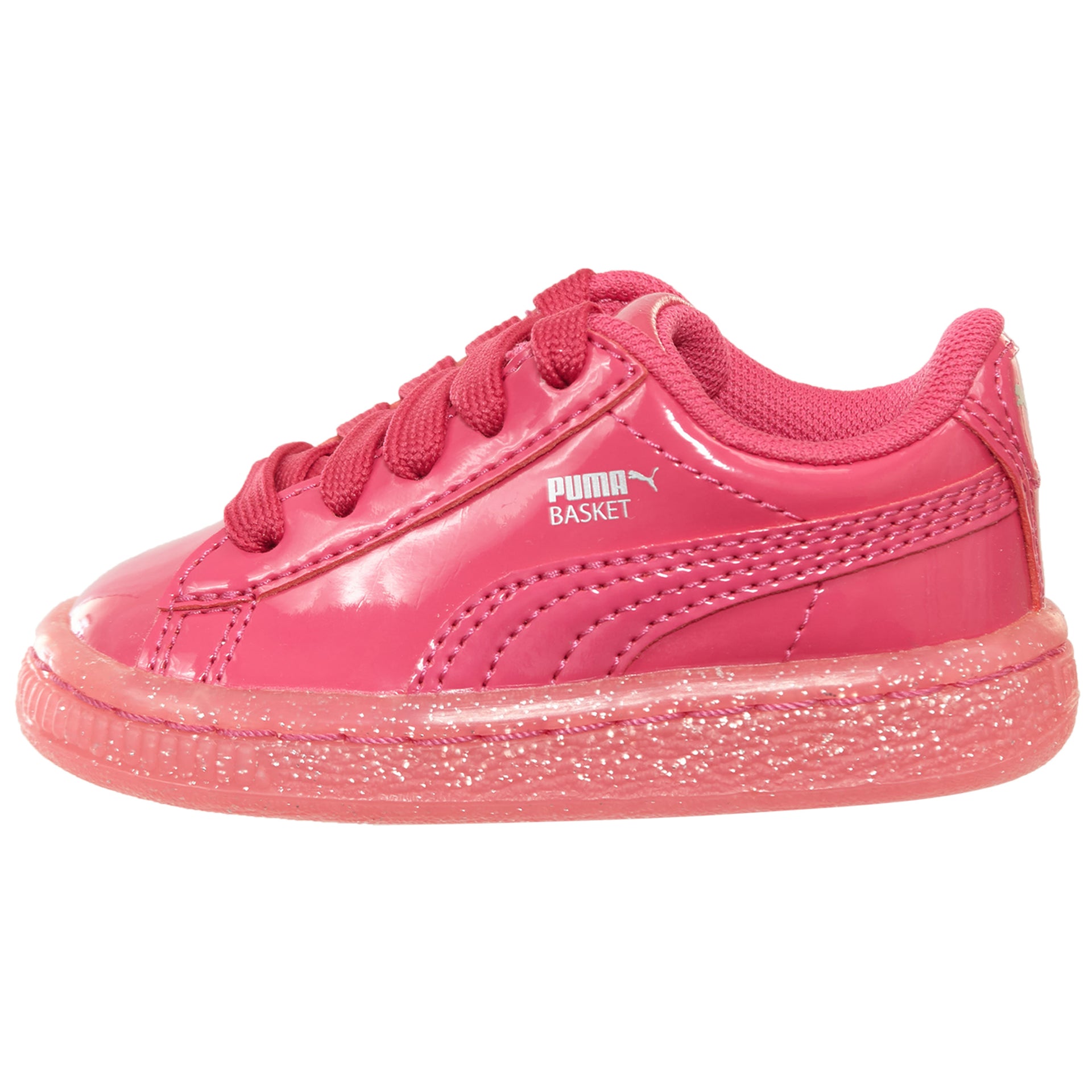 Puma Basket Patent Iced Glitter Toddlers Style : 362467