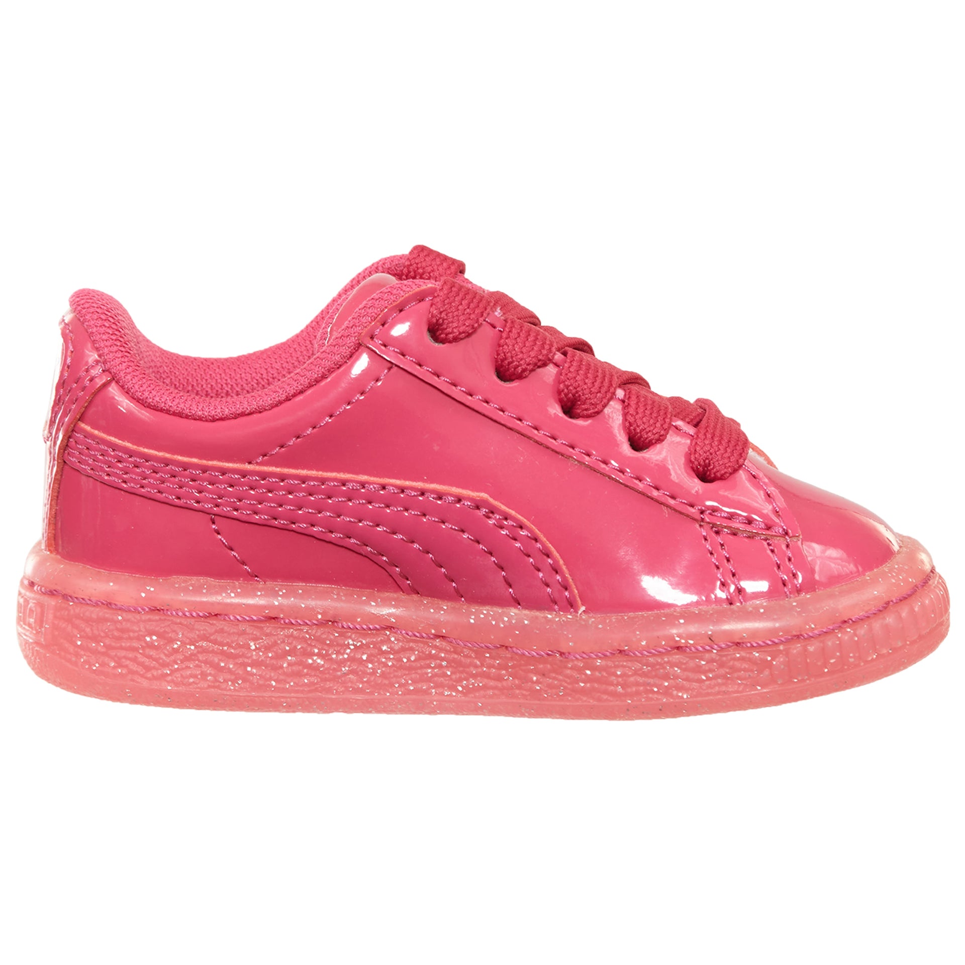 Puma Basket Patent Iced Glitter Toddlers Style : 362467