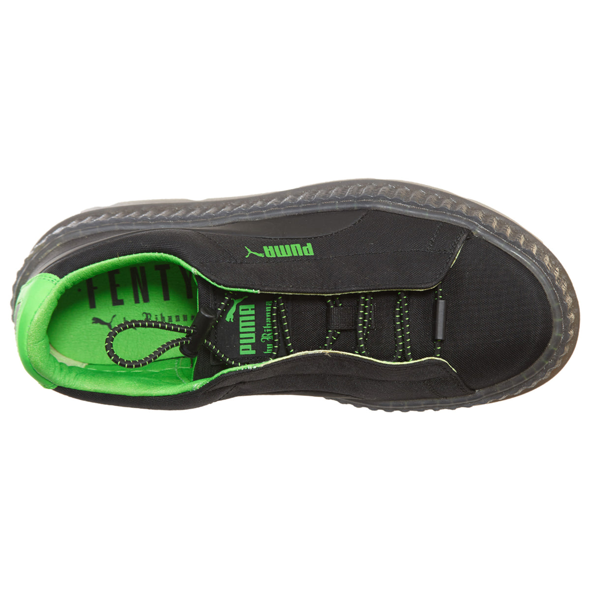 Puma Cleated Creeper Surf Rihanna Fenty Black Green (Women&