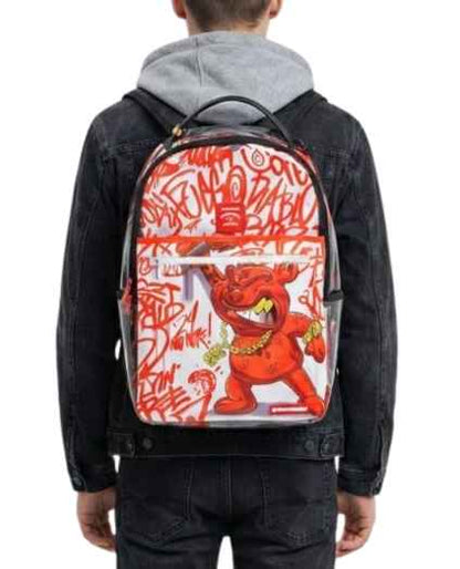 Sprayground Bear Grills Dlx Clear Backpack Unisex Style : 910b7768nsz