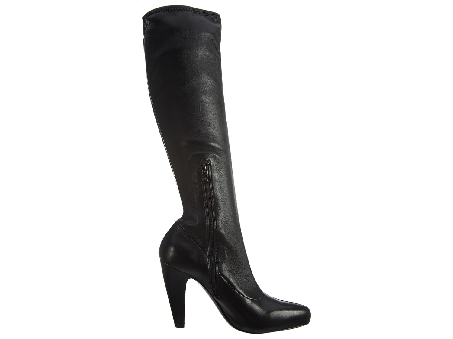 PRADA WOMENS NAPPA STRETCH LEATHER SHOE - STYLE 