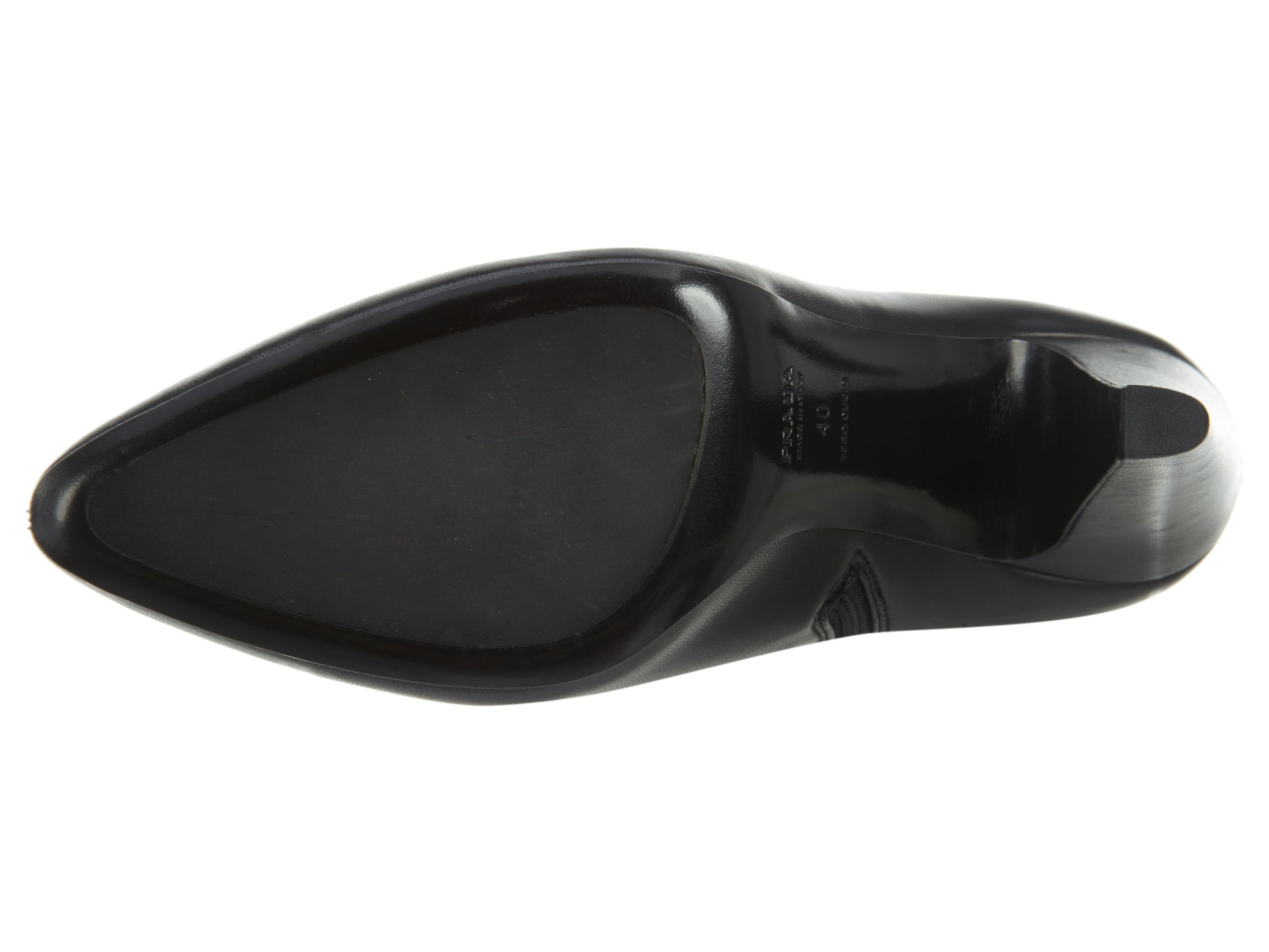 PRADA WOMENS NAPPA STRETCH LEATHER SHOE - STYLE 