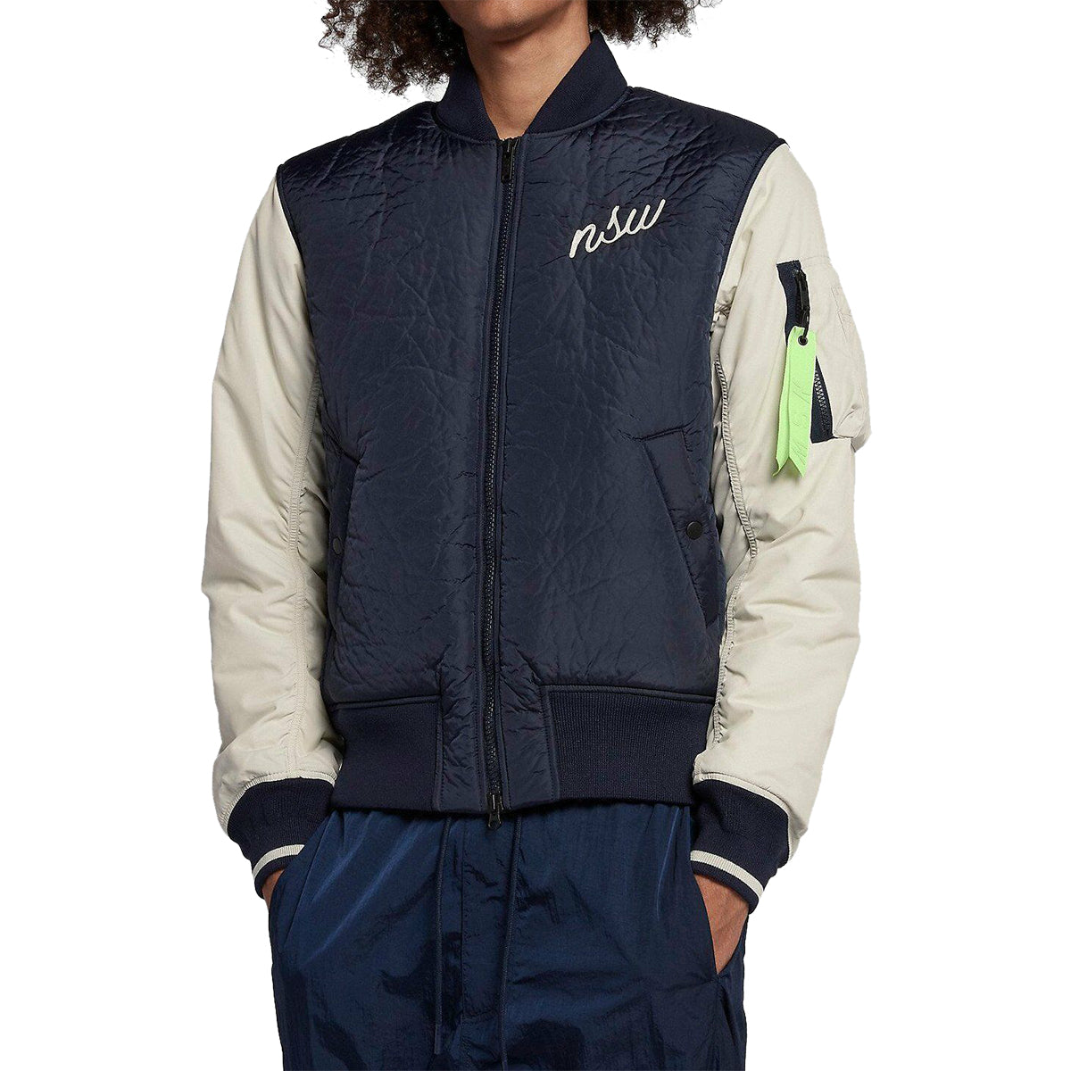 Nike Contrast-sleeve Nsw Bomber Jacket Mens Style : 928917