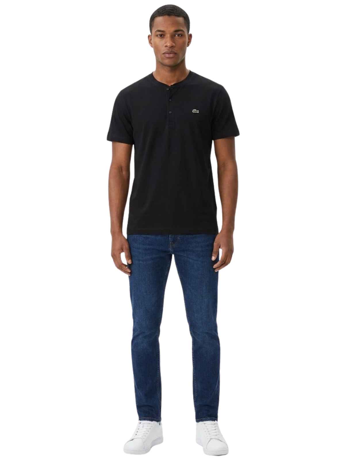 Lacoste Henley Neck Pima Cotton Jersey T-shirt Mens Style : Th0884-51