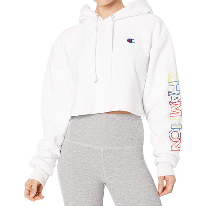 Champion Reverse Weave Cropped Cut Off Po Hood Womens Style : Wl659551051