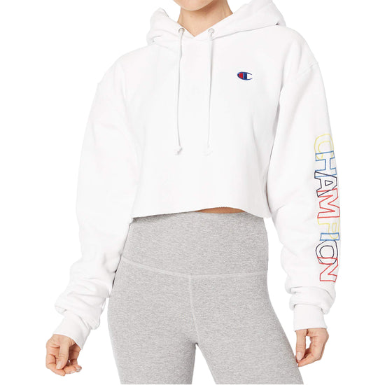 Champion Reverse Weave Cropped Cut Off Po Hood Womens Style : Wl659551051