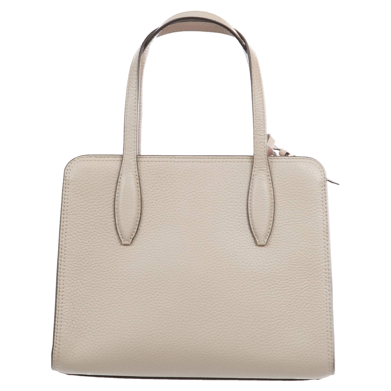 Kate Spade Rowe Leather Top Zip Satchel Bag Small Warm Beige