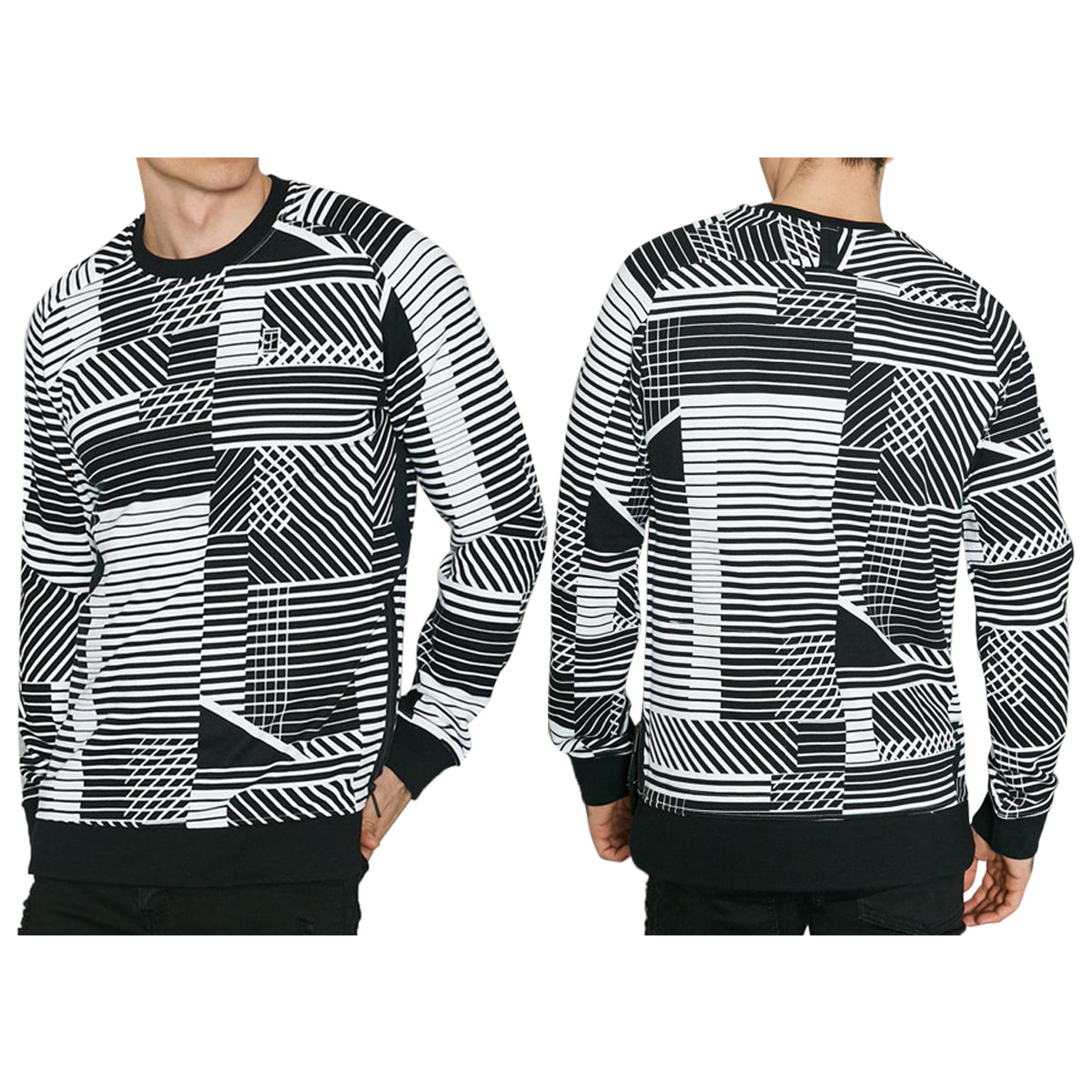 Nike Sweat With Geometric Print Mens Style : 848632