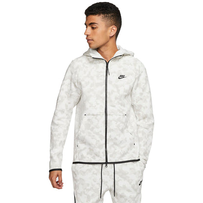 Nike Sportswear Tech Fleece Full-zip Printed Hoodie Mens Style : Cj5975