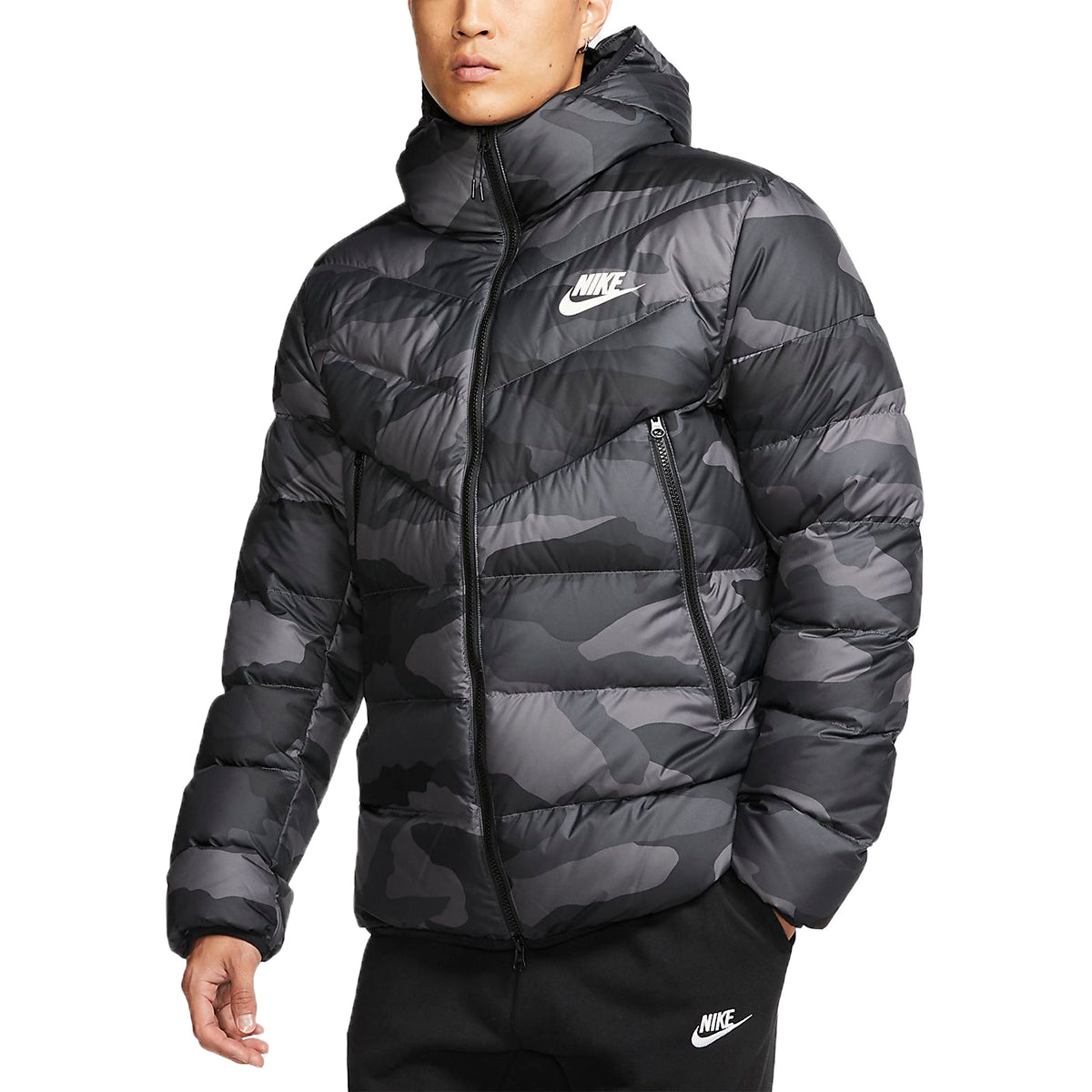 Nike Sportswear Down Fill Windrunner Printed Hooded Puffer Jacket Mens Style : Bv4763