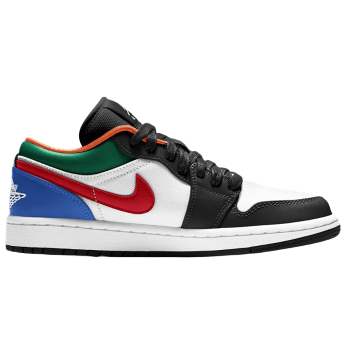 Jordan 1 Low  Multi-Color Black Toe (W)