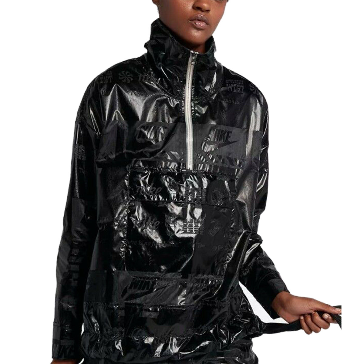 Nike Sportswear Metallic Half Zip Jacket Womens Style : 914210