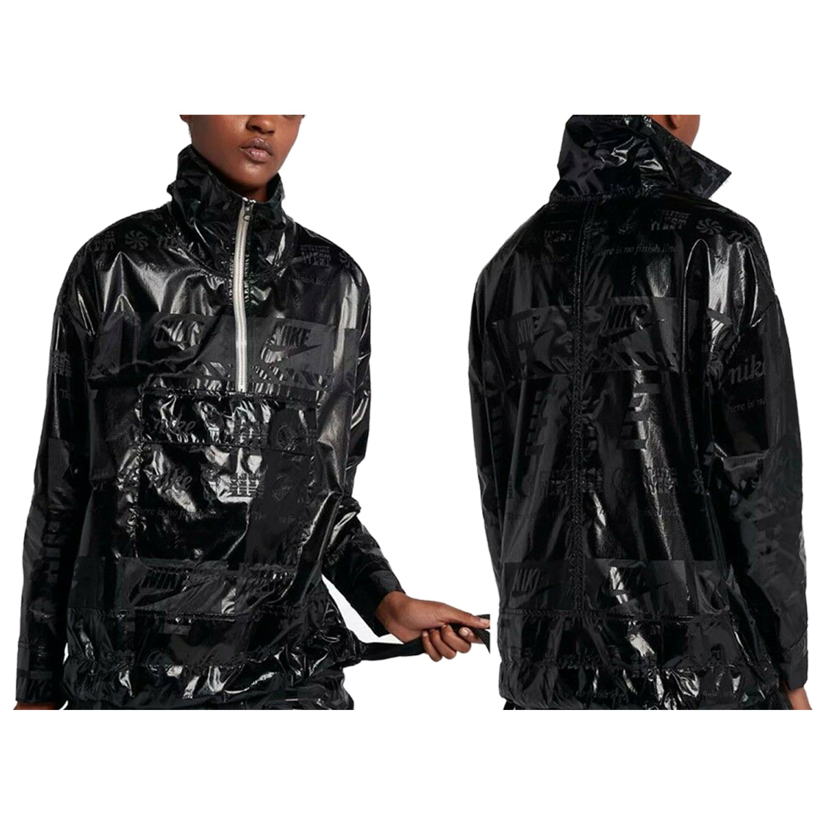 Nike Sportswear Metallic Half Zip Jacket Womens Style : 914210