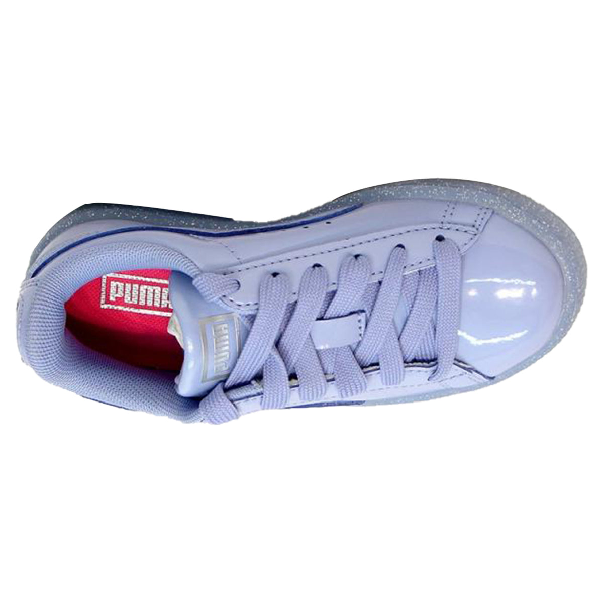 Puma Basket Ptnt Iced Glitter Toddlers Style : 362467